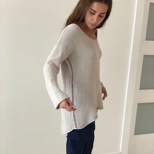 BCBGeneration oversized off white sweater