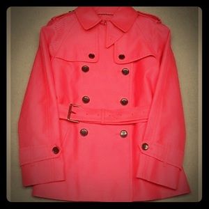 Coach classic short, double breasted trench coat