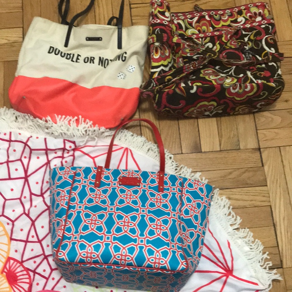 KATE SPADE AND VERA BRADLEY TOTE BUNDLE