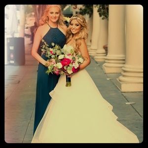 Bridesmaid dress in marine