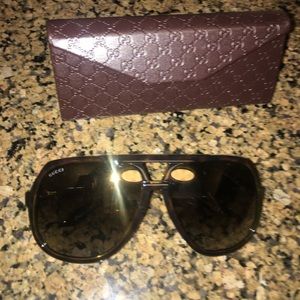 Tortoise Gucci Aviators