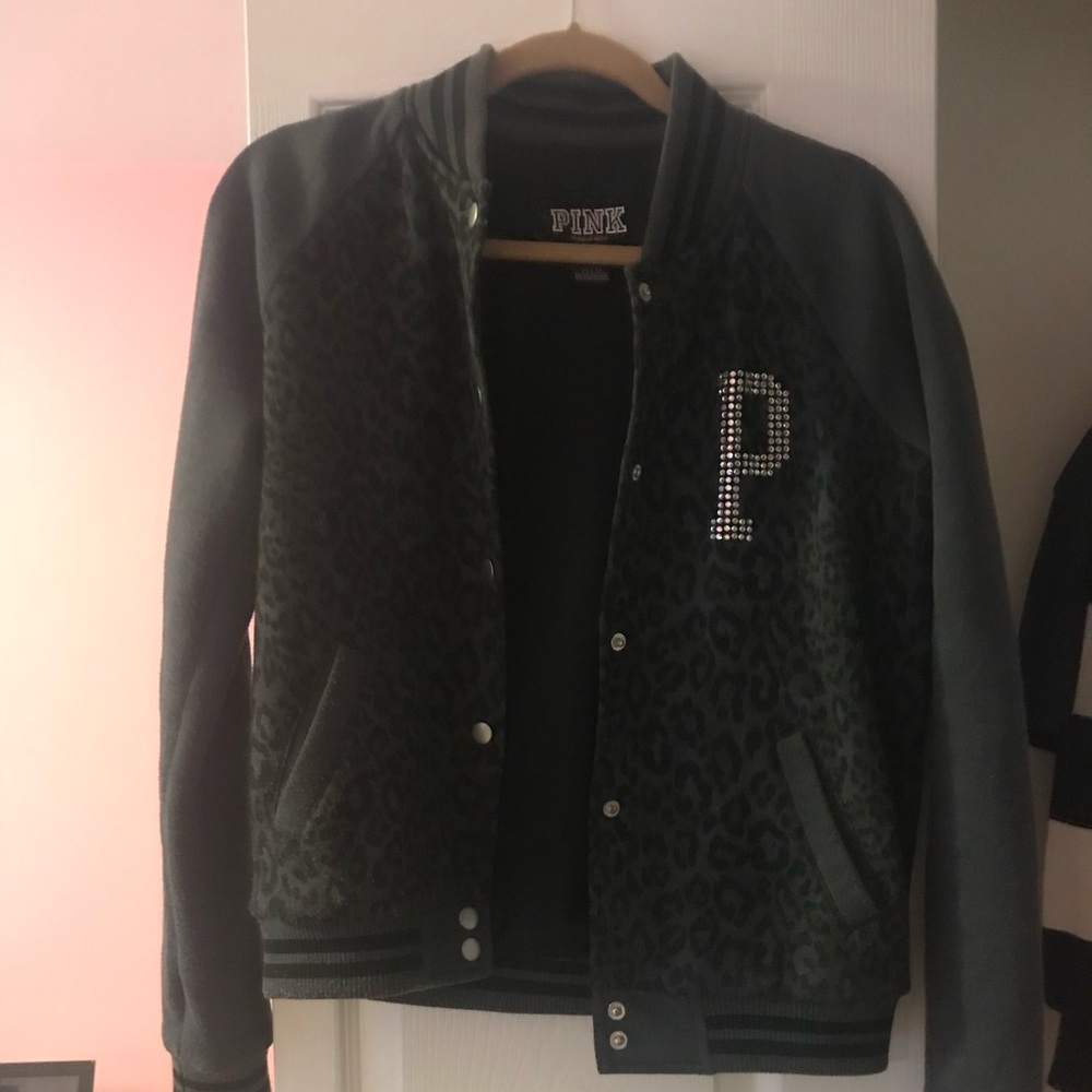 PINK varsity jacket