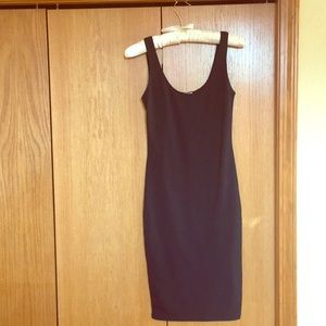Black bodycon dress