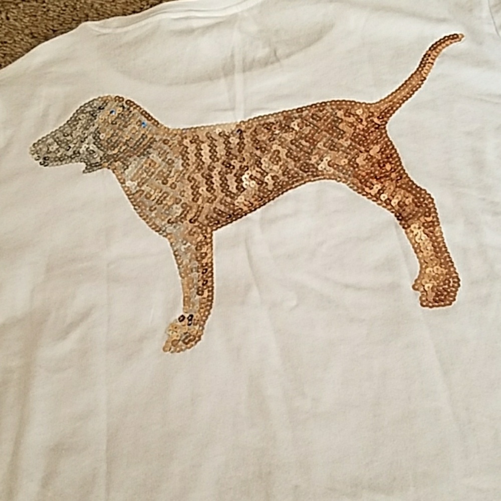 TODAY ONLY ! VS PINK OMBRE SEQUENCE TEE