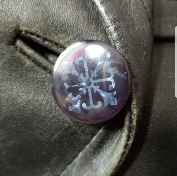 Authentic LEDASPAIN Leather Jacket with fur trim - Picture 2 of 4