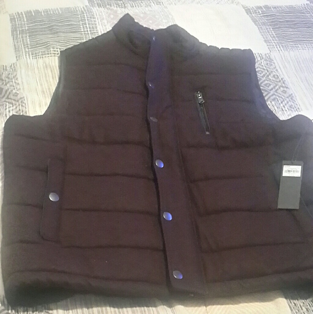 Mens Marc Anthony Quilted Heavy Wool Vest