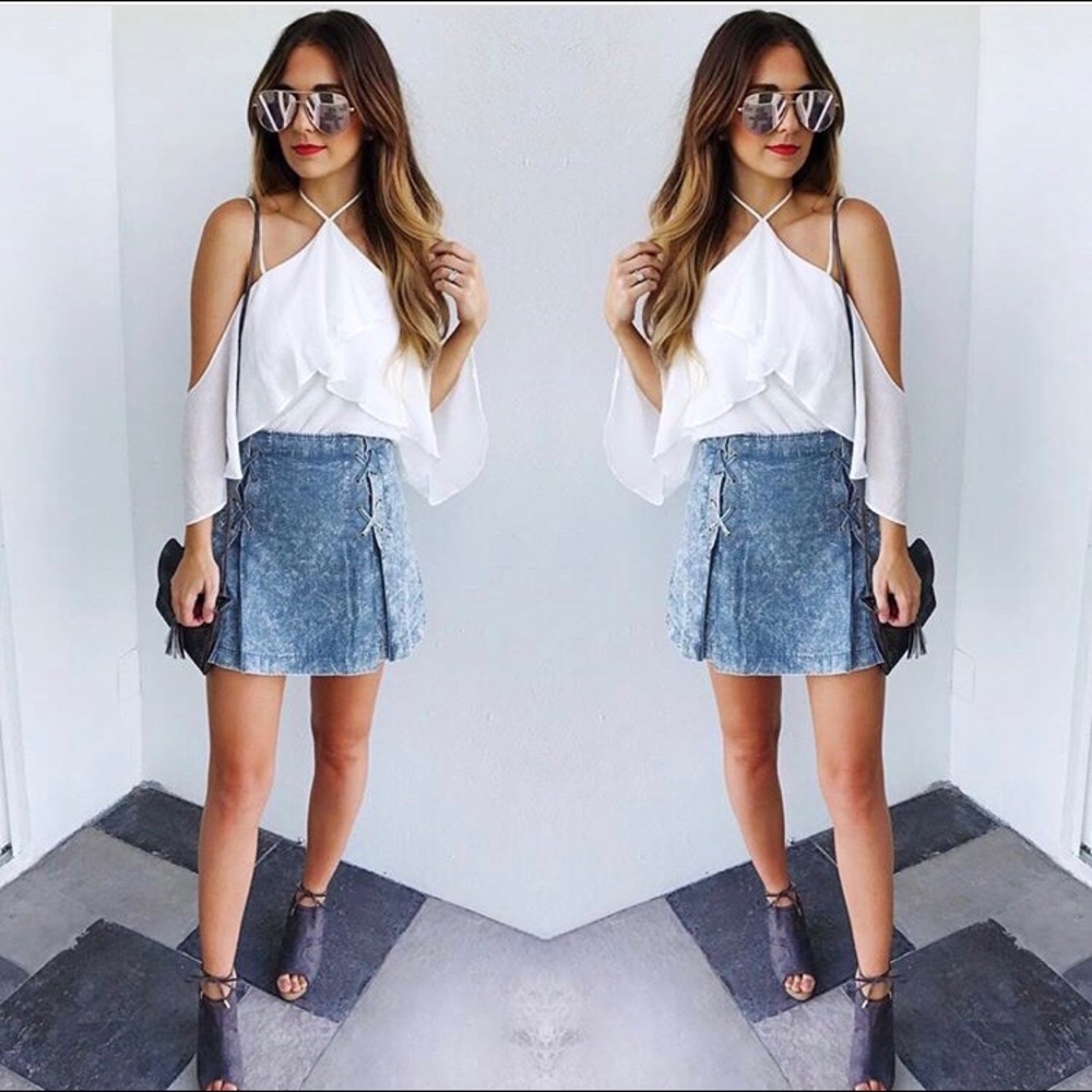 Shop Hope’s Boutique Denim Mini Skirt