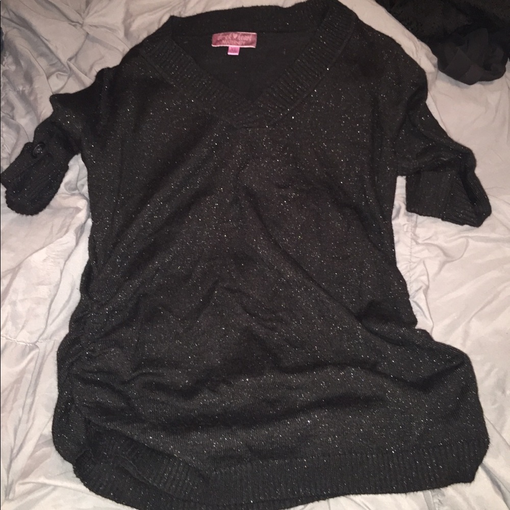 Black sparkle sweater MATERNITY
