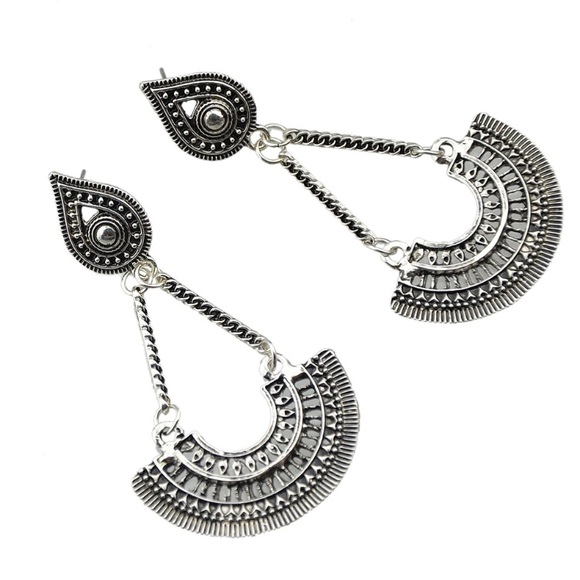 New Boho Silver Earrings - Picture 2 of 5