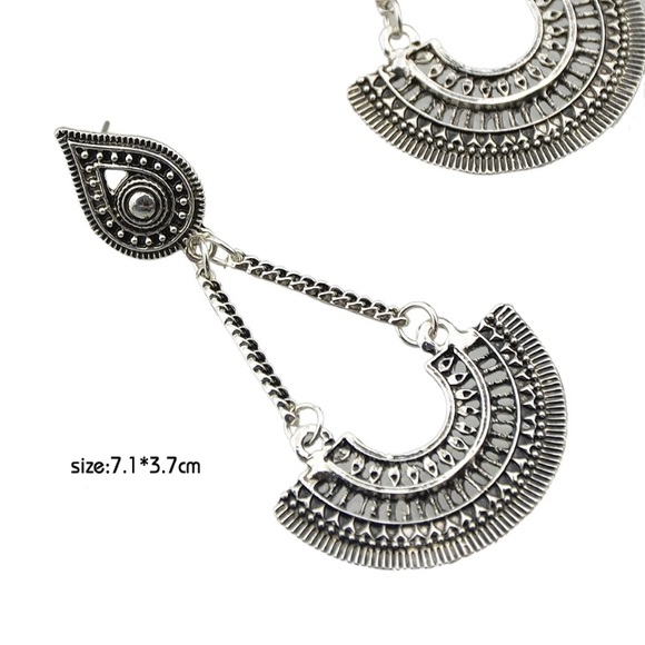 New Boho Silver Earrings - Picture 4 of 5