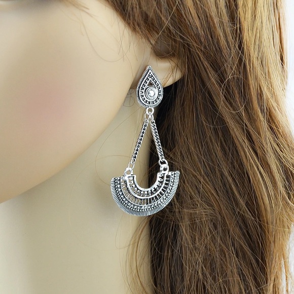 New Boho Silver Earrings - Picture 5 of 5