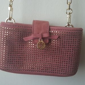 Tory Burch All Over Crystal Smartphone Crossbody