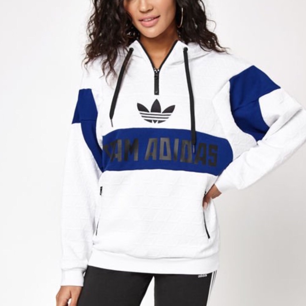 ❌SOLD❌ White Team Adidas Hoodie