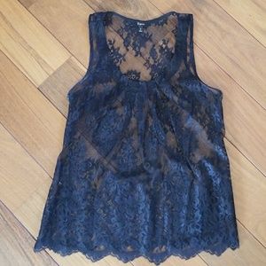 Express black lace top