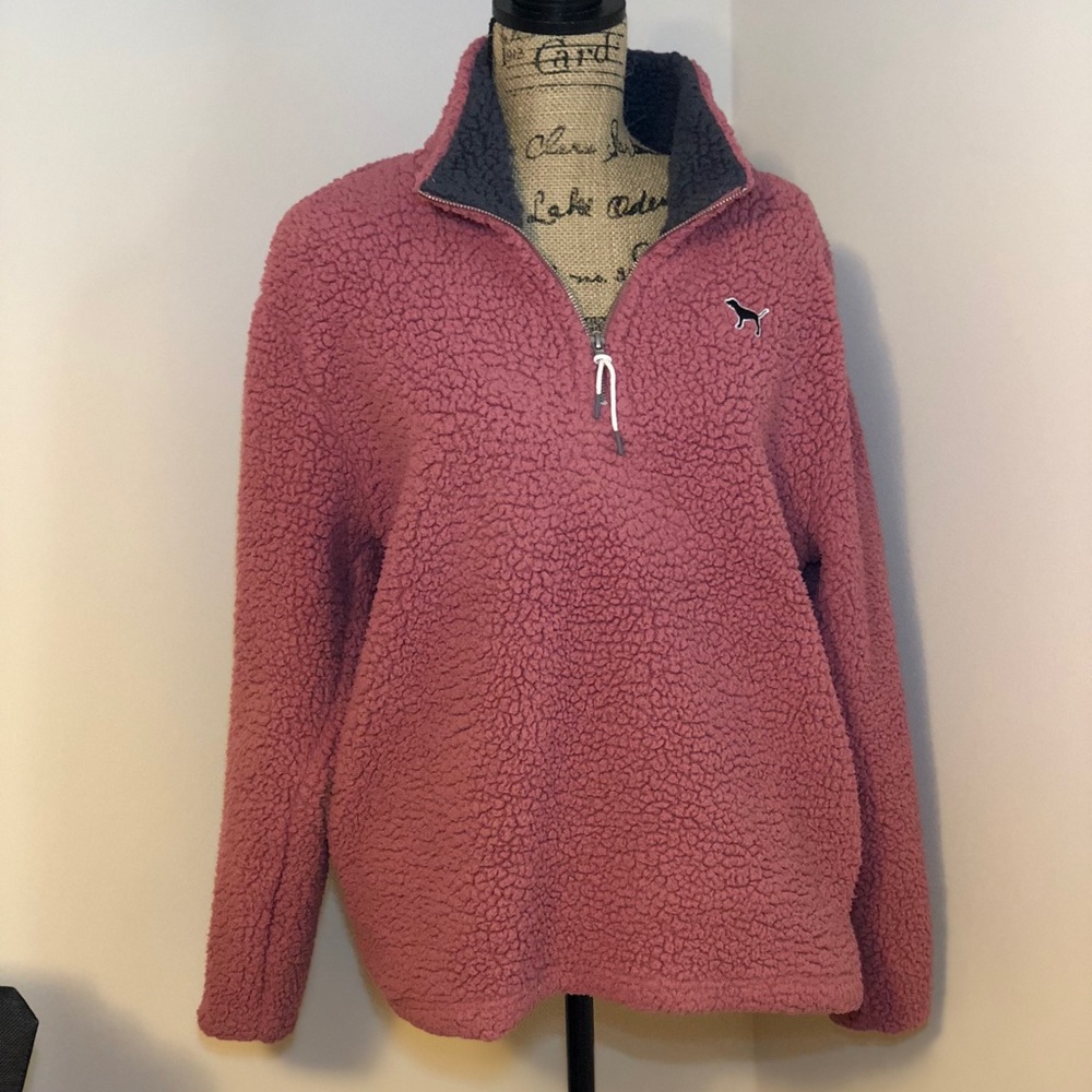 VS PINK Pink Fuzzy Jacket