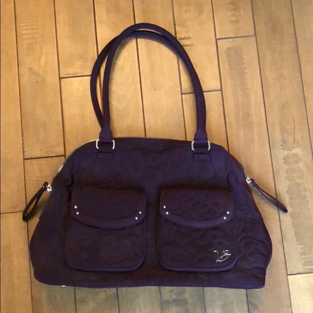 Deep purple hand bag