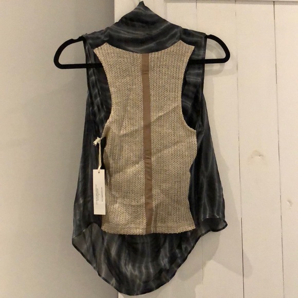 Maggie Ward silk tank with linen back - Picture 4 of 8