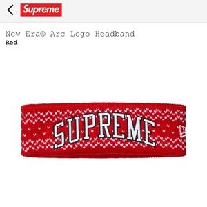 Supreme New Era Arc Logo Headband (Latest Drop)