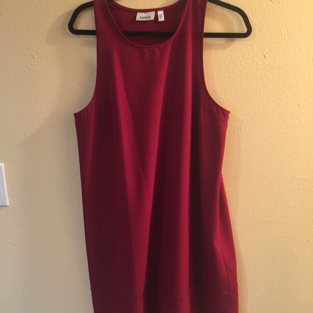 Nordstrom Tildon Burgundy Sleaveless Dress Women