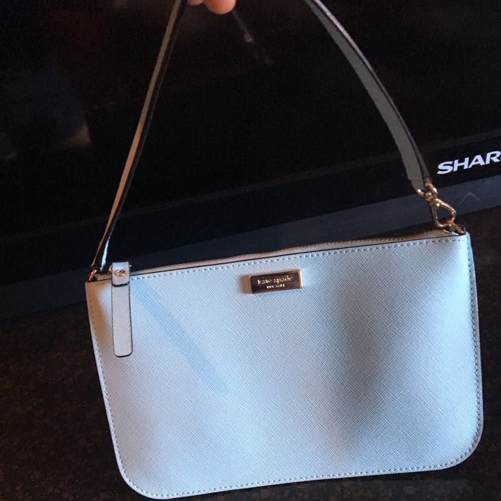Powder blue Kate spade wristlet