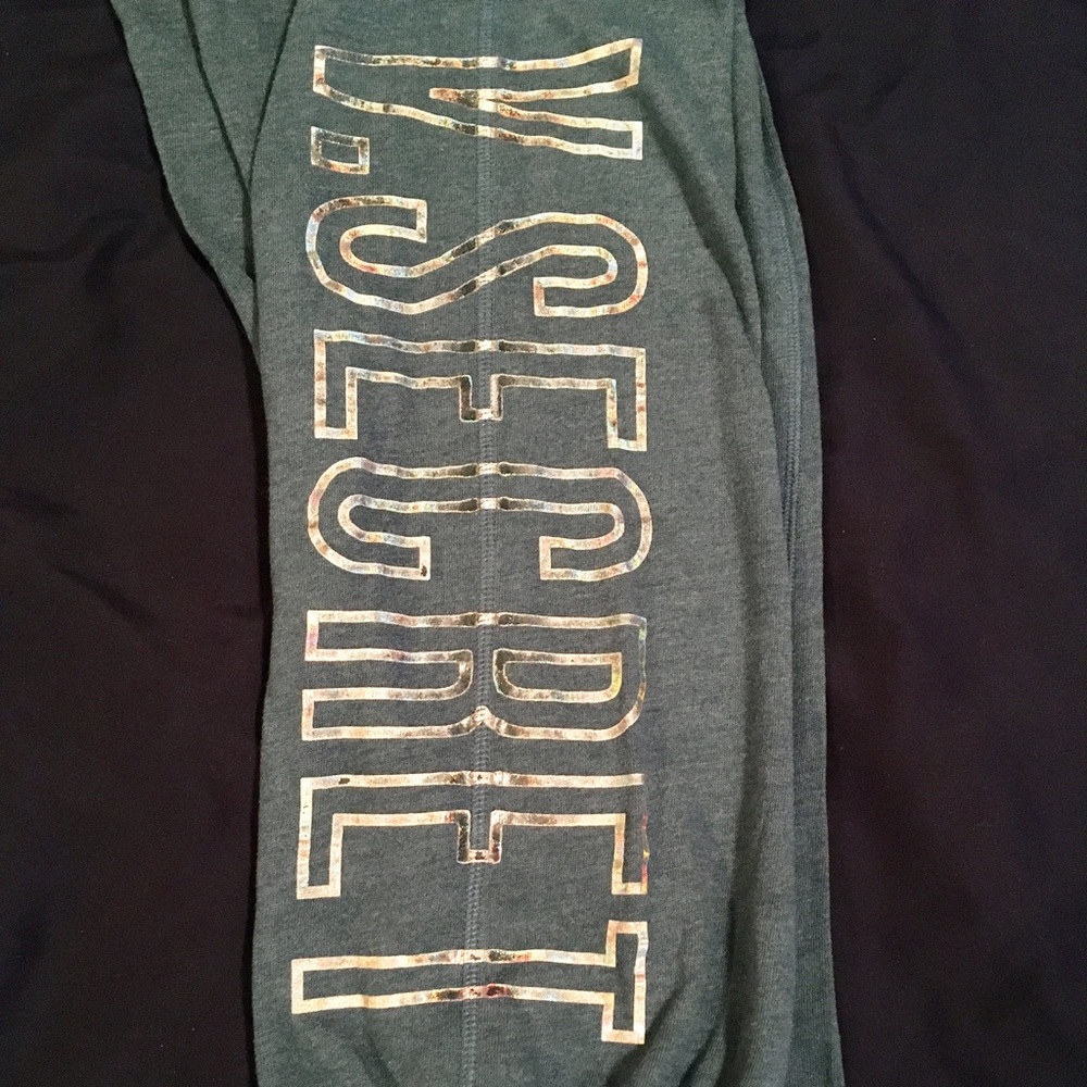 Boyfriend fit sweatpants with cuffed bottoms.