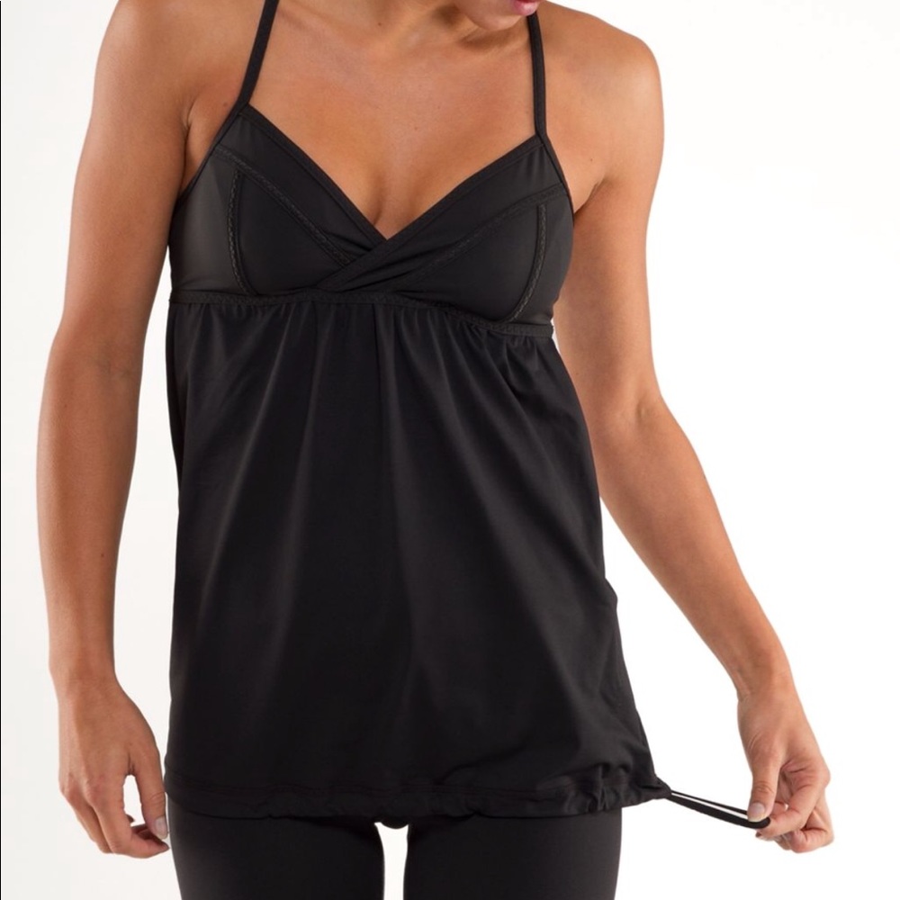 Lululemon Athletica Black Rehearsal Tank XS