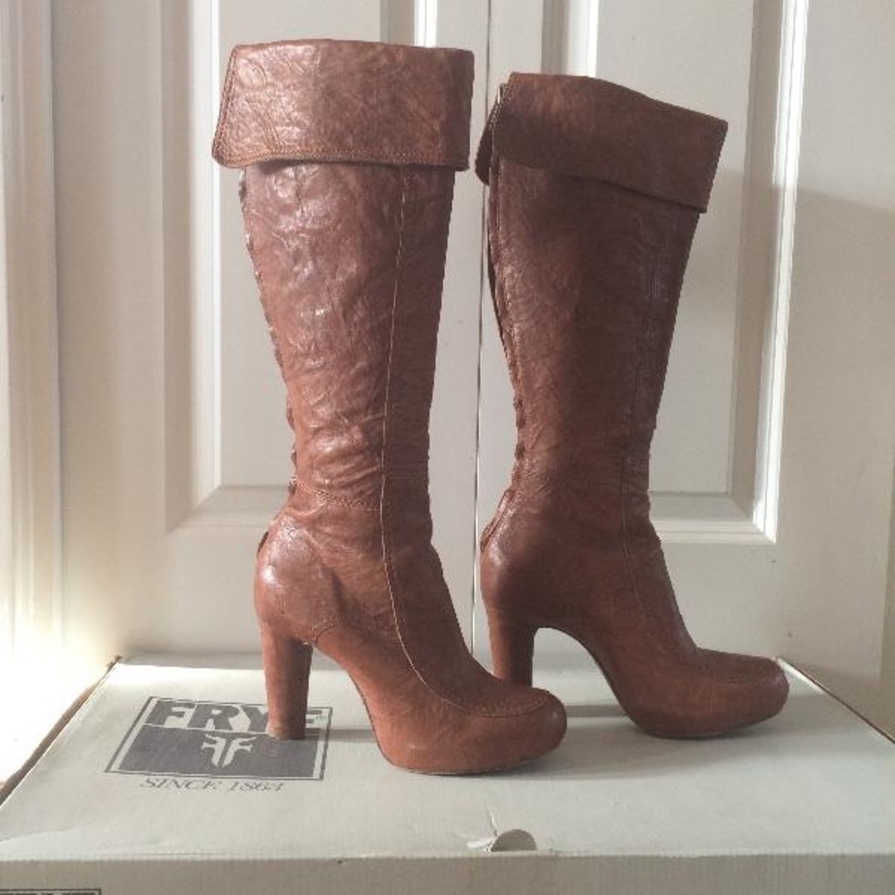 Frye Liv Cuff tall boots - Picture 2 of 10