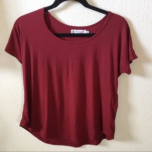 Fighting eel top Sydney dark red XS  great cond.