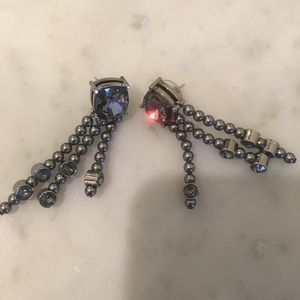 St. John Grey drop earrings