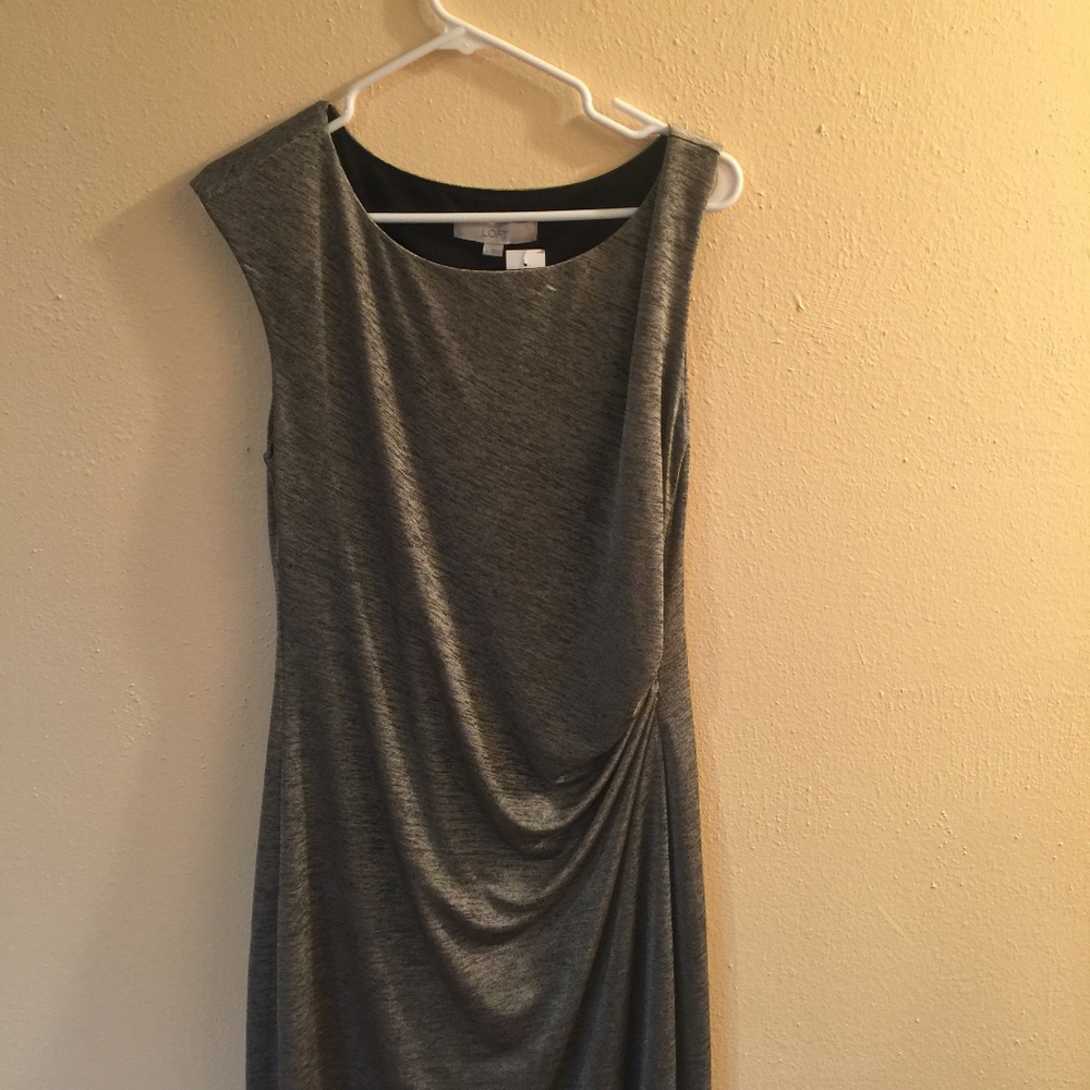 Loft, Sleeveless, knit, wrap dress size L