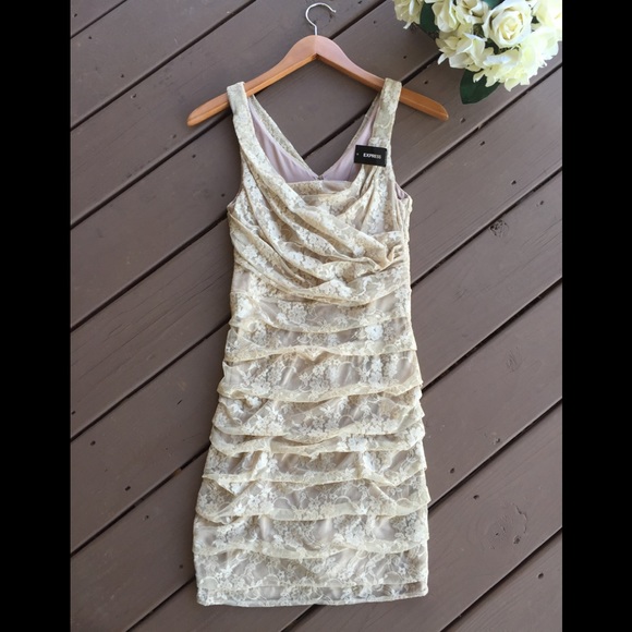 Express Dresses & Skirts - NWT Express Nude Lace Dress