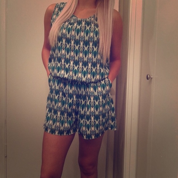 Collective Concepts Bohemian Print Romper - Picture 3 of 4