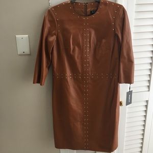 Leather dress brand new Worth New York