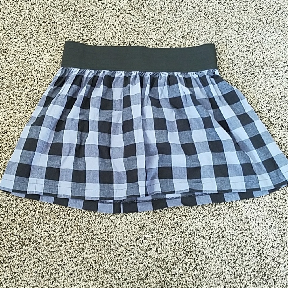 Black and blue skirt