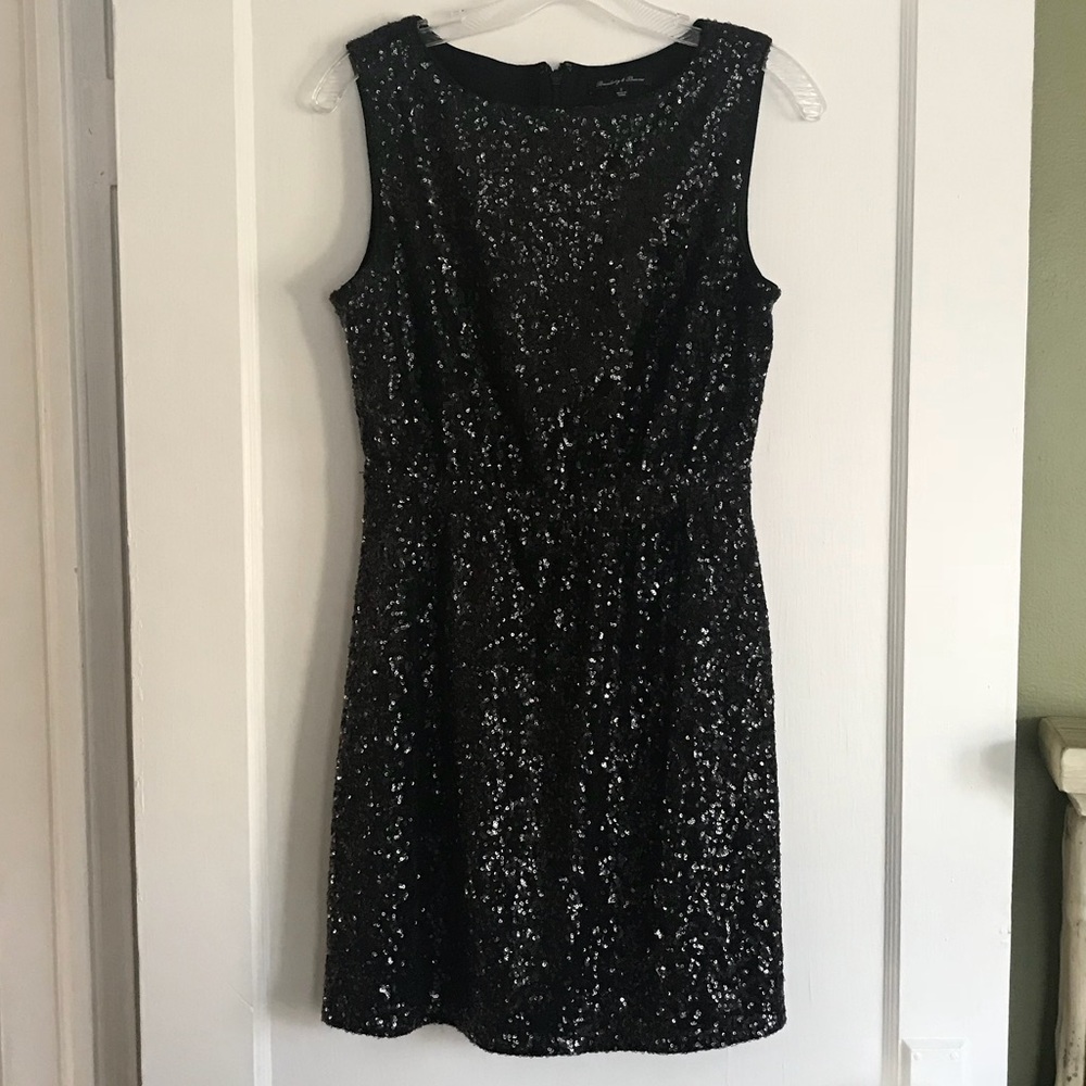 Madewell Black Sequin Dress