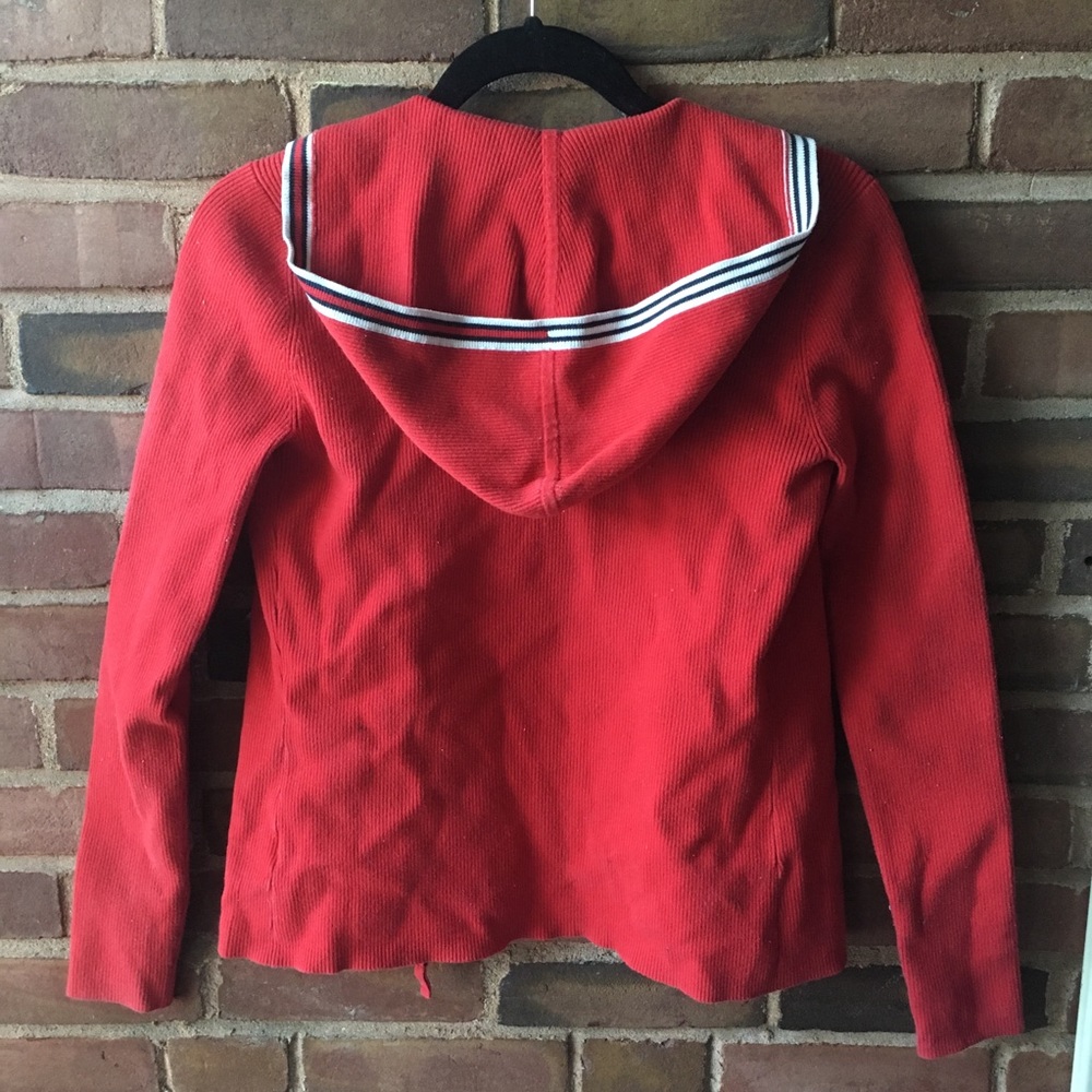 Tommy Hilfiger bright red zip up