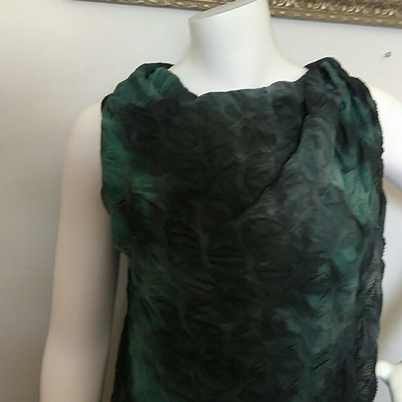 Simon Chang  Green Wrap party asymmetrical dres - Picture 2 of 6