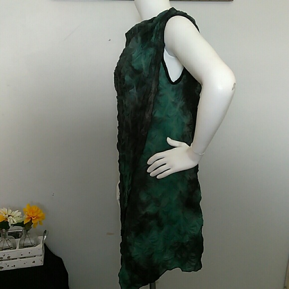 Simon Chang  Green Wrap party asymmetrical dres - Picture 3 of 6