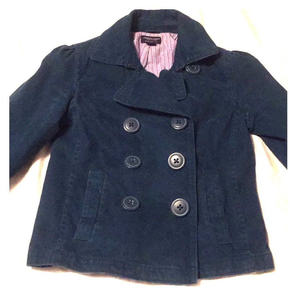 American Eagle Turquoise blue Peacoat
