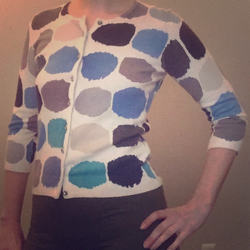 Ann Taylor Funky Patterned Cardigan