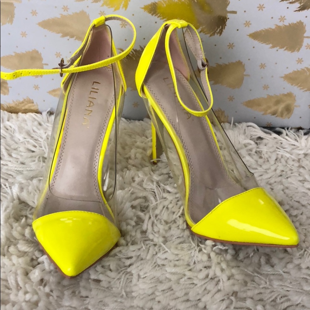 🛍🚨 CLOSET CLEAR OUT❌ Neon Perspex Pumps