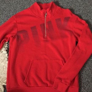 VS PINK half zip sweatshirt