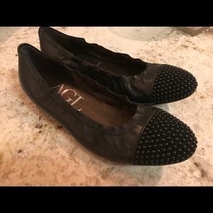 AGL Studded Toe Ballerina Flat 38