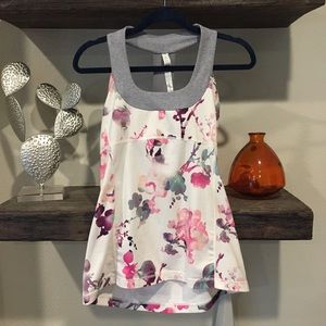 Lululemon Floral Top Sz 10