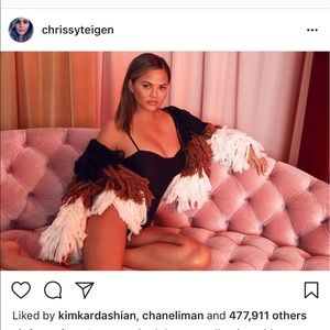 revolveXchrissyteigen shaggy coat