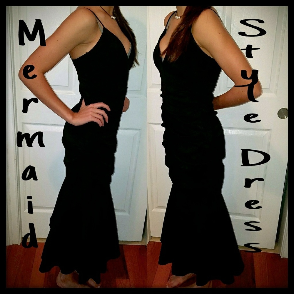 Mermaid Black Dress
