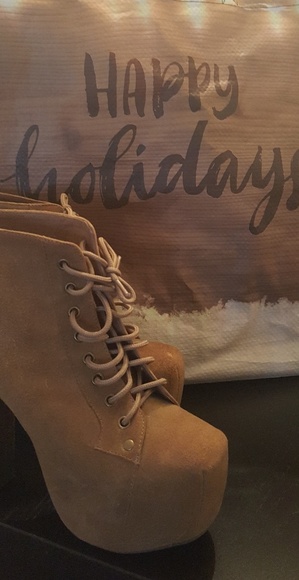 Taupe Jeffrey Campbell Lita Size 6.5 Never Worn - Picture 1 of 3