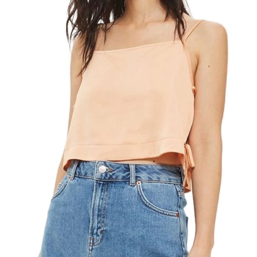 TOPSHOP Side Tie Crop Camisole