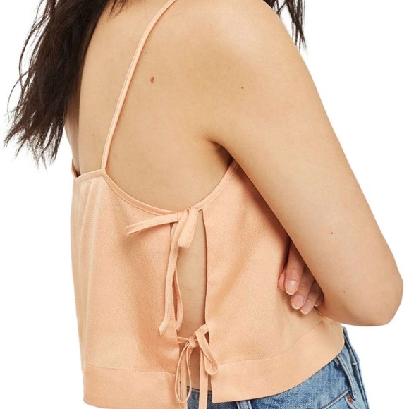 TOPSHOP Side Tie Crop Camisole - Picture 2 of 3