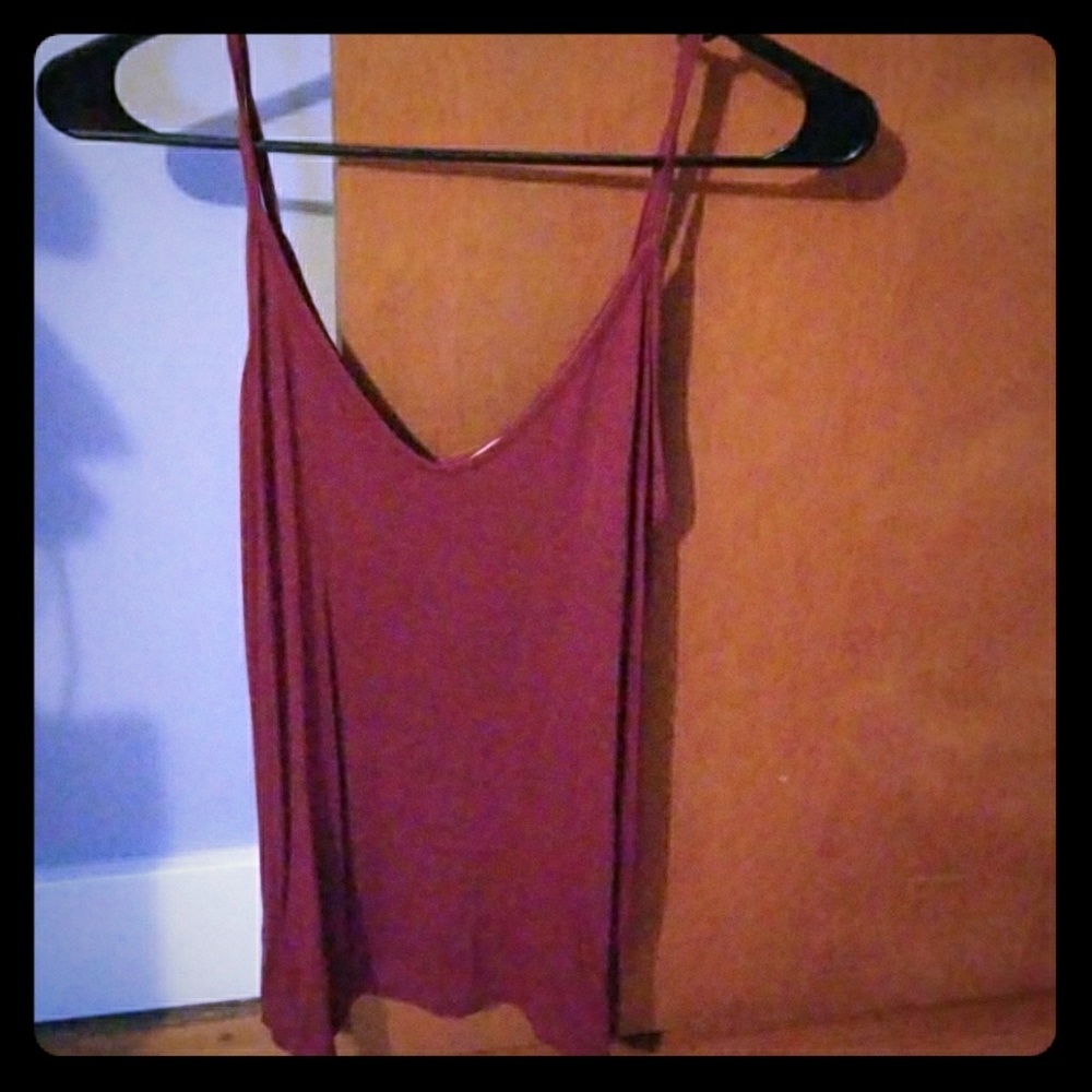 Old navy flowy tank top red